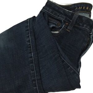 American Eagle Next Level Flex Denim Legging Jeans Size 29x34 Distressing